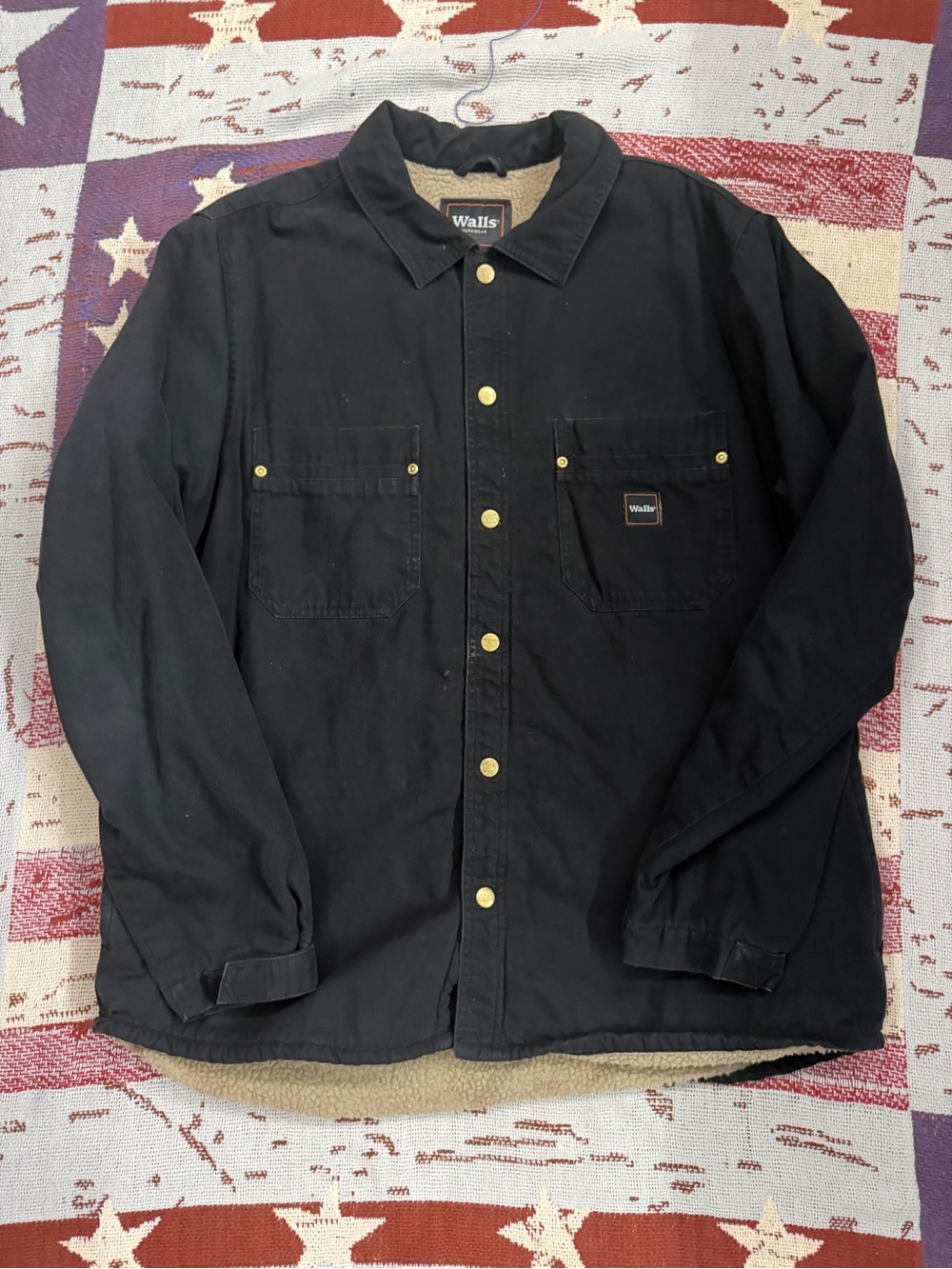 Walls Sherpa Button Up Work Jacket